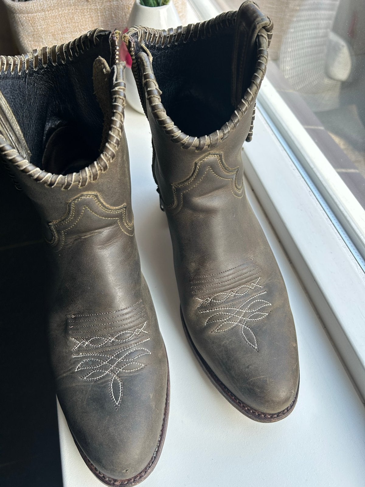 Sendra Cowboylaarzen - Maat 41 -  3 x gedragen, Lage of Enkellaarzen, Ophalen of Verzenden, Zo goed als nieuw, Groen