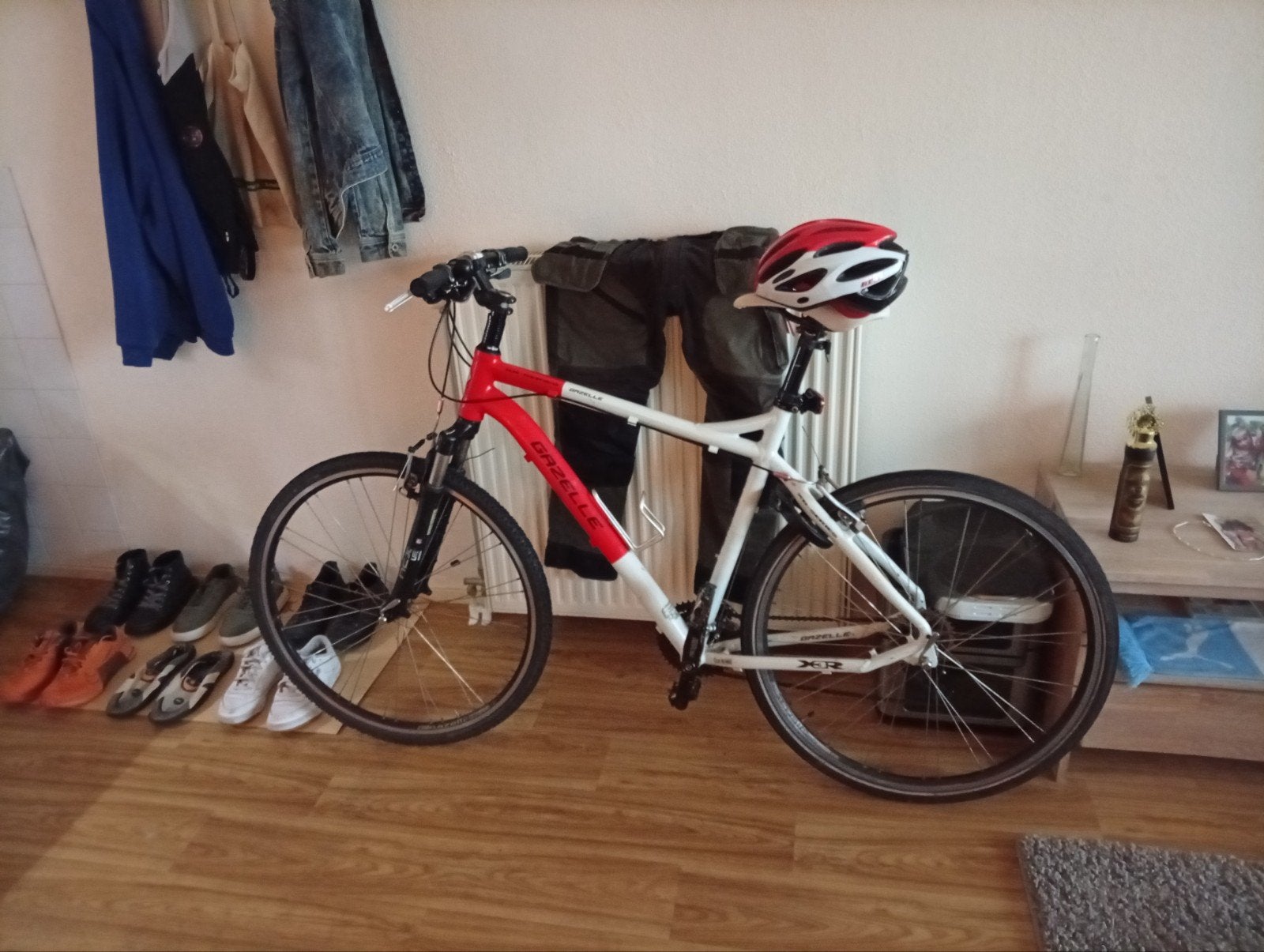 mountainbike gazelle + fietshelm, Ophalen, Heren, Zo goed als nieuw, Geen vering