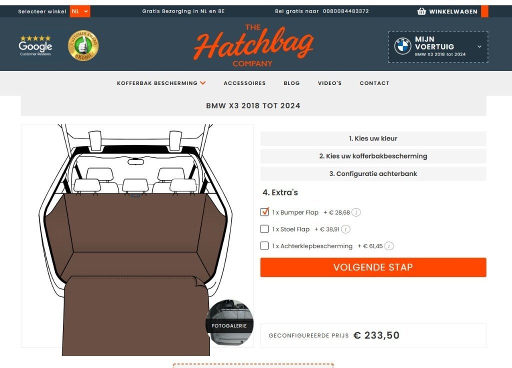 kofferbak bescherm hoes BMW iX3 / X3 2018-2024, Auto-onderdelen, Ophalen of Verzenden, Gebruikt, BMW