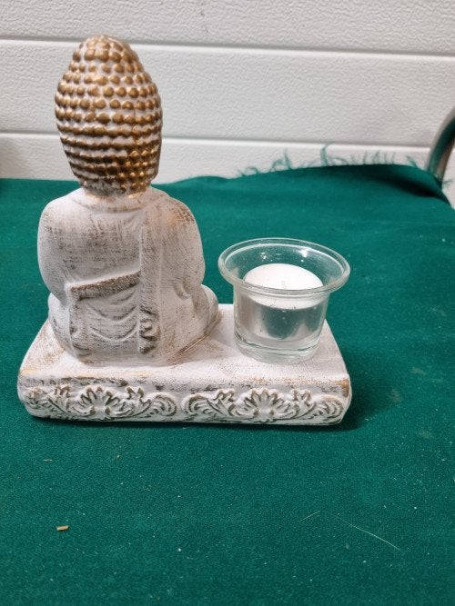 Beeld boeddha met waxcinehouder, Ophalen of Verzenden