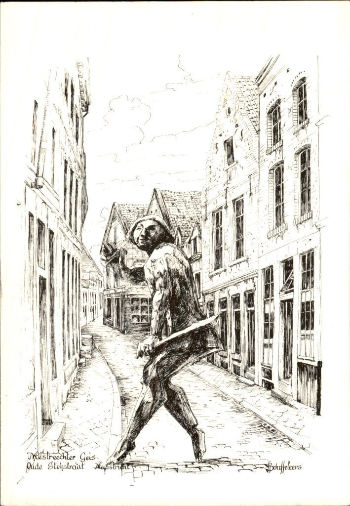 Maastricht - Mestreechter Geis - Oude Stokstraat, Ophalen of Verzenden, 1980 tot heden, Gelopen, Limburg