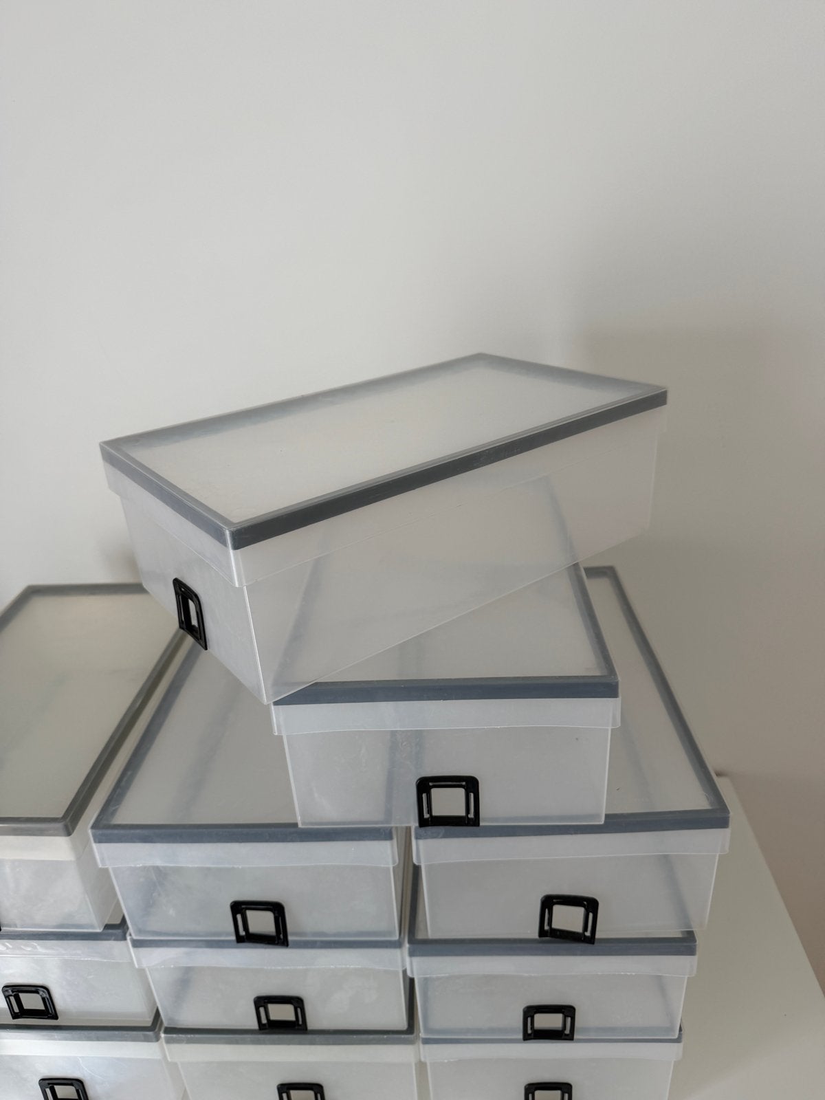 10 Transparante schoenendozen - Opbergdozen, Huis en Inrichting, Ophalen of Verzenden, Gebruikt