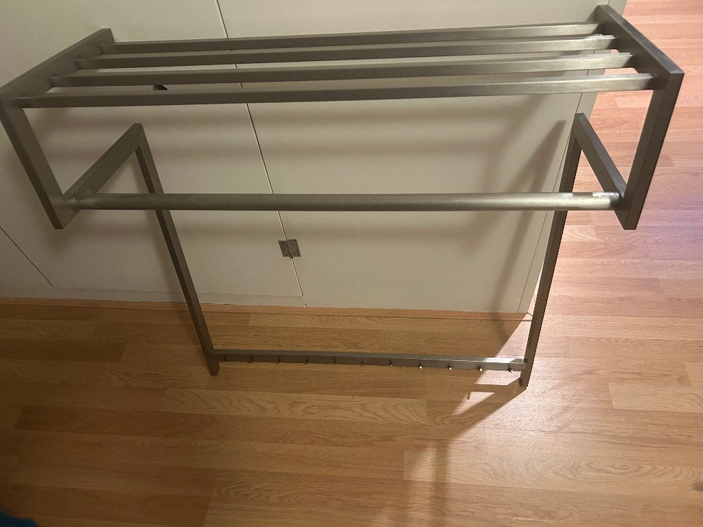 Metalen RVS kapstok, Ophalen, Gebruikt