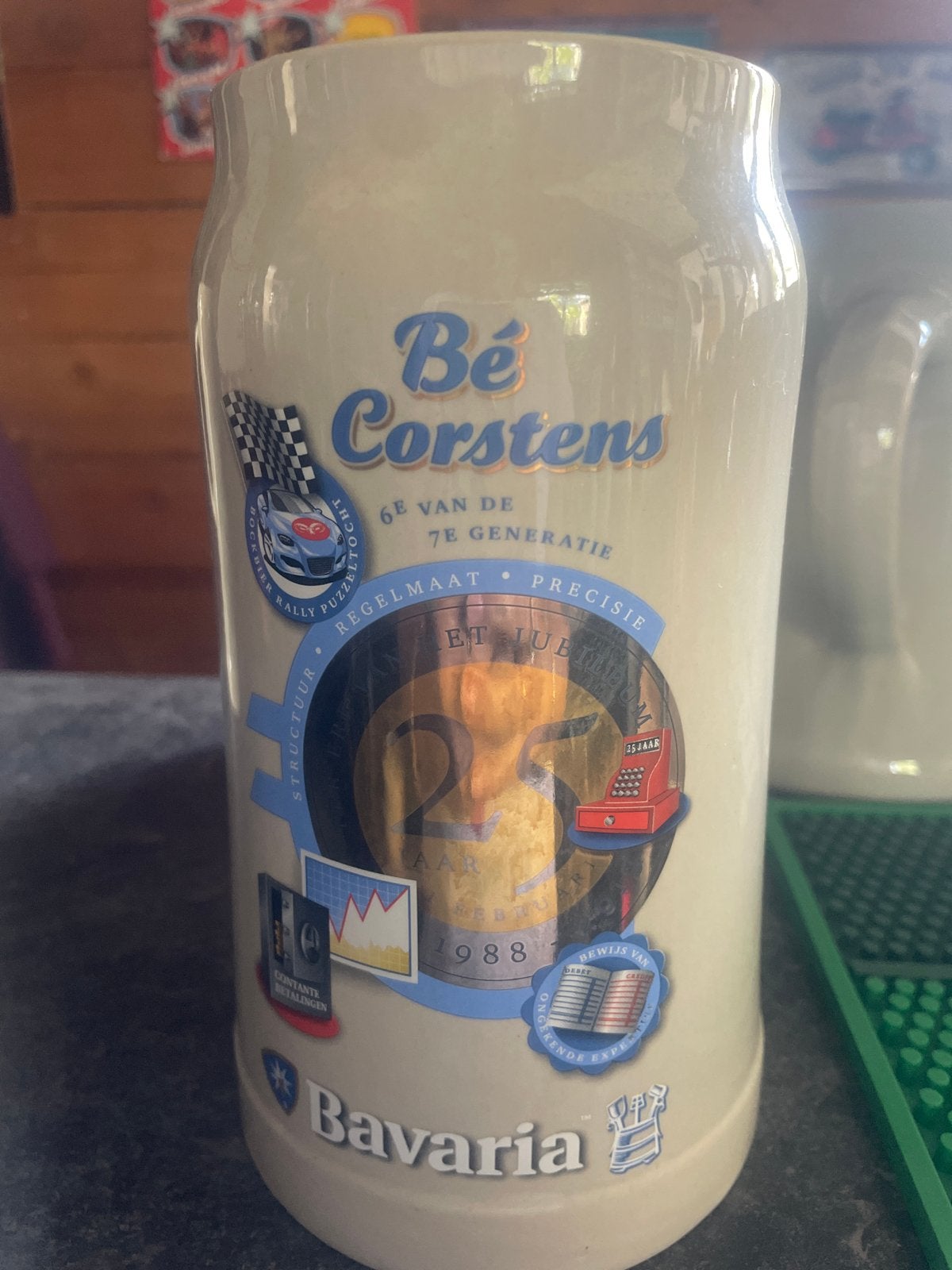 Bavaria Bé Corstens Bierpul - Jubileumeditie 1988, Ophalen, Nieuw, Pul(len), Bavaria