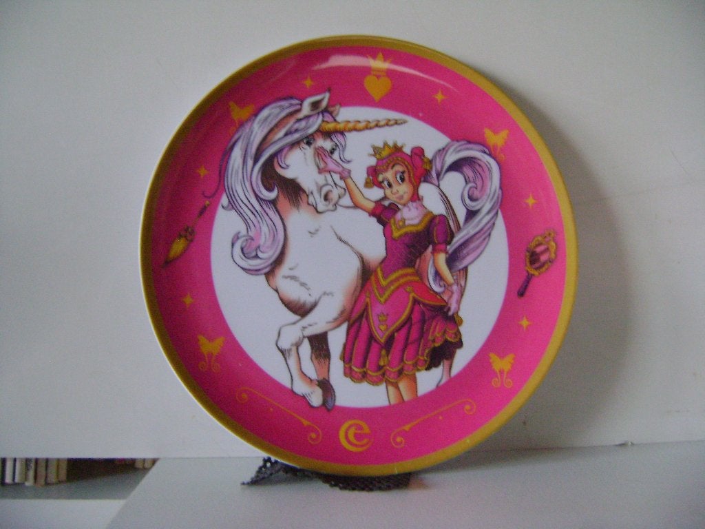 Melamine bordje Efteling Prinses Pardijn met eenhoorn, Ophalen of Verzenden, Zo goed als nieuw, Gebruiksvoorwerp