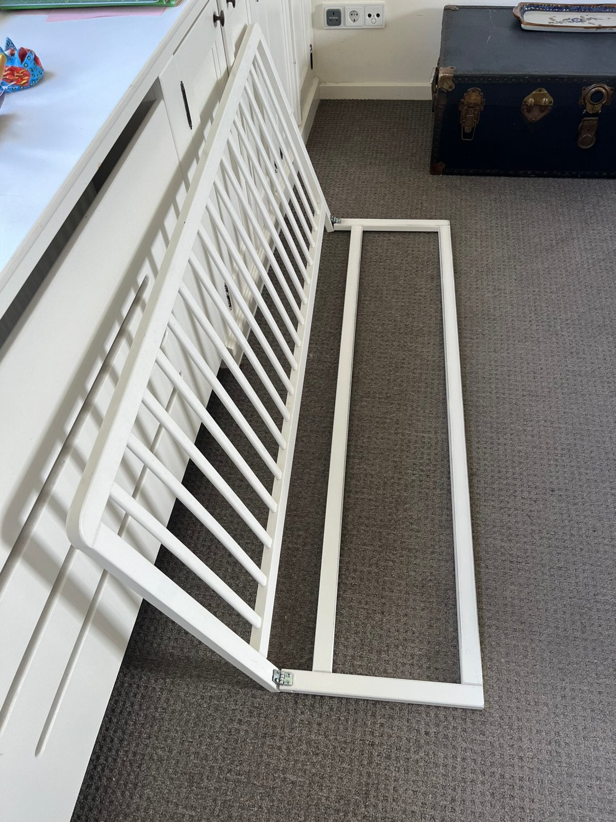 Large wooden bed guardrail / bedhekje, Kinderen en Baby's, Traphekjes, Ophalen, Hout, 115 cm of meer, Overige typen