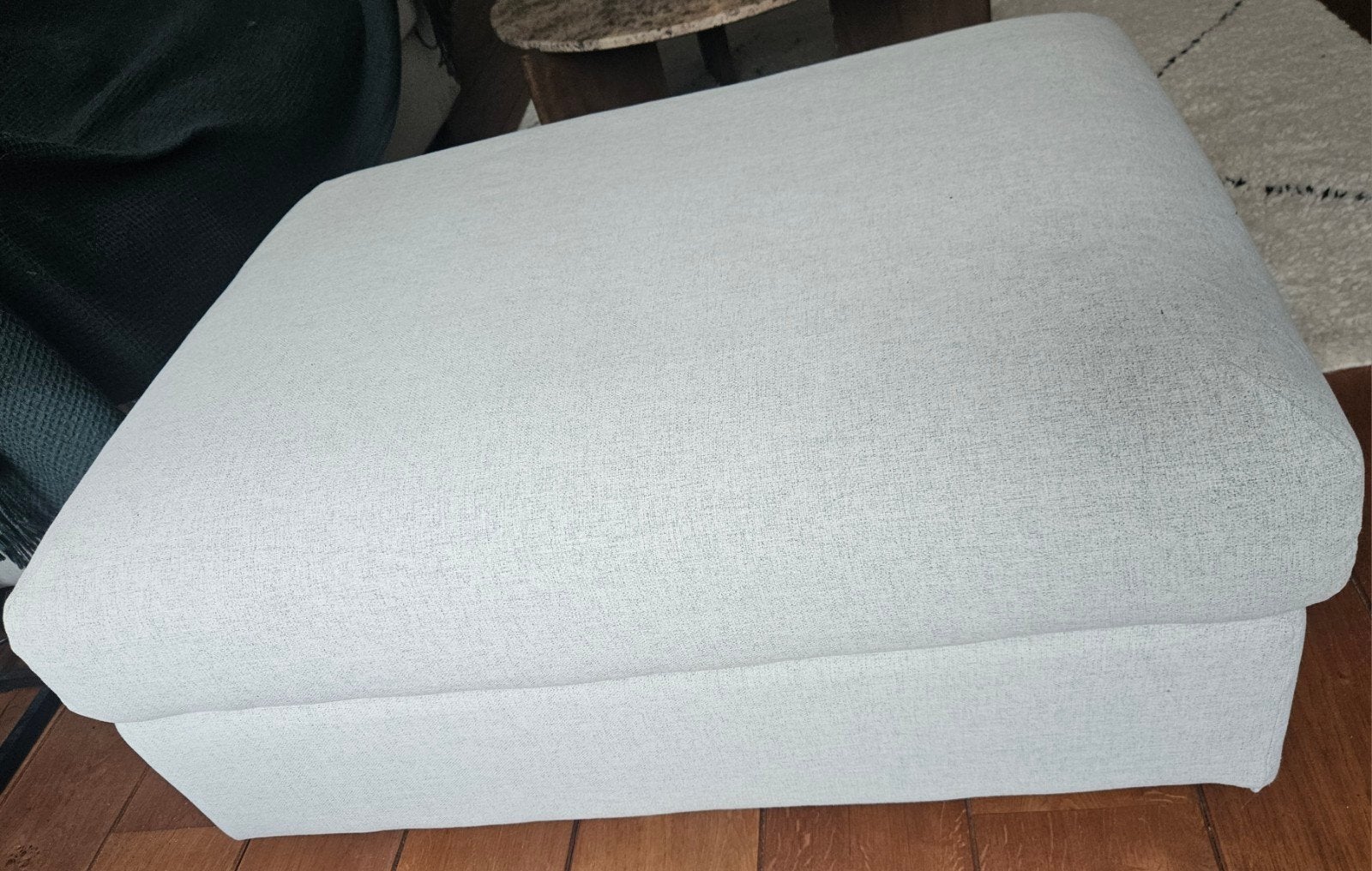 IKEA Vimle hocker/voetenbank met Gunnared beige hoes, Ophalen, 90 cm, Eenpersoons, Zo goed als nieuw