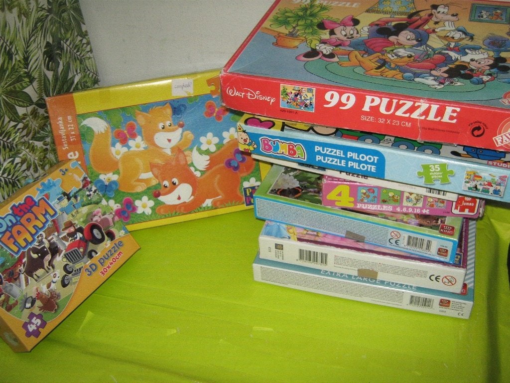 KINDERPUZZELS OA DISNEY €0,50 PER STUK! ALLE 9 VOOR € 3,50 !, Ophalen, Gebruikt