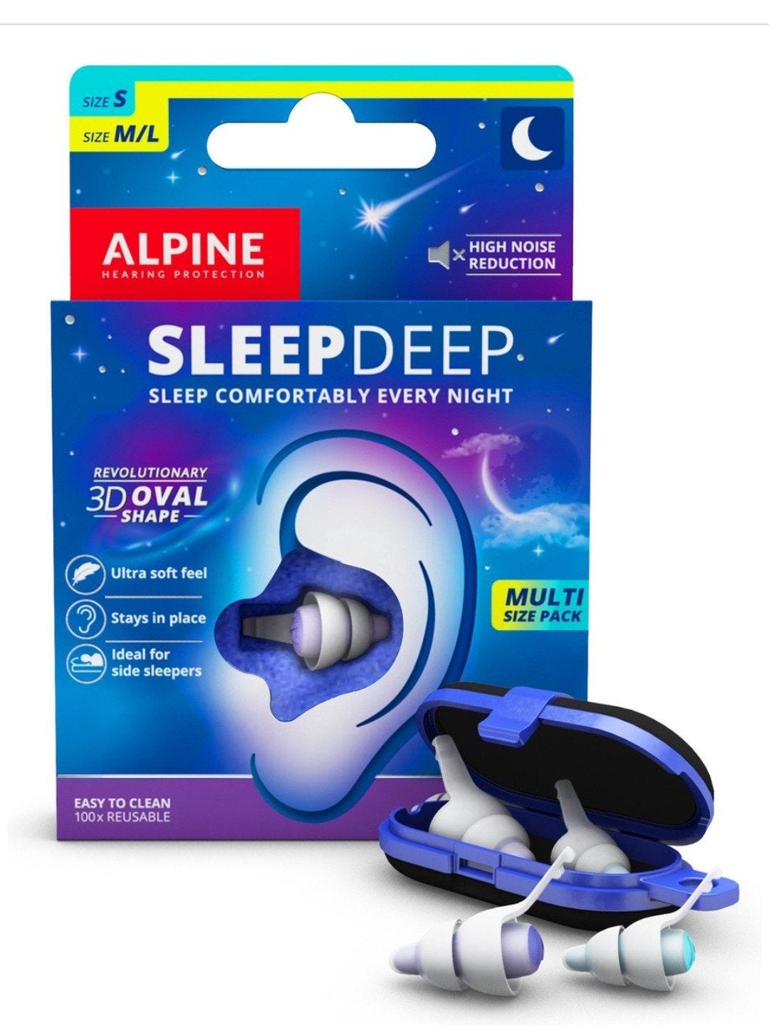 Nieuwe Alpine SleepDeep oordoppen M/L (2 doosjes), Ophalen of Verzenden, Nieuw