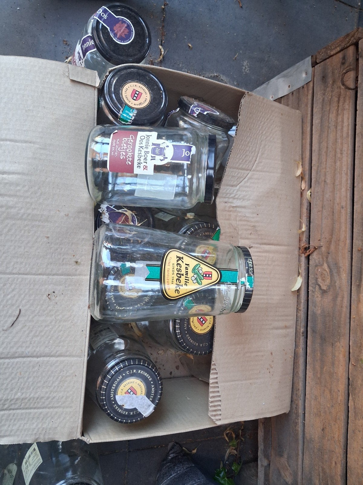 Gratis glazen voorraadpotten met deksel, diverse merken, Ophalen of Verzenden, Voorraadpot, Meerkleurig, Overige merken