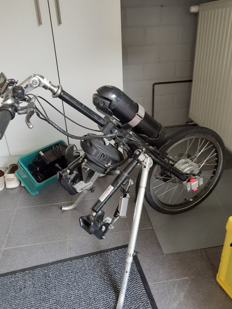 Elektrische aankoppelhandbike voor rolstoel, Ophalen, Gebruikt, Stricker