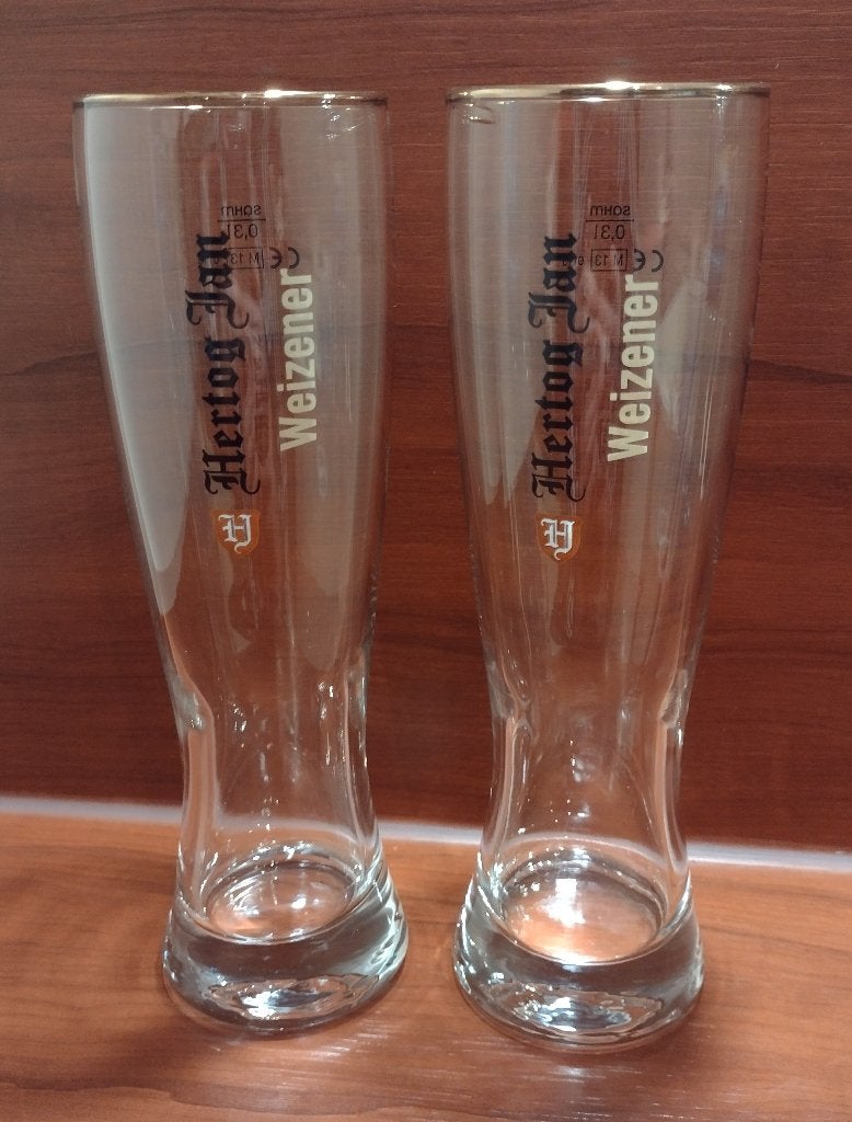 Hertog Jan Weizener Glazen 30cl M13. (D1), Ophalen of Verzenden, Gebruikt, Glas of Glazen, Hertog Jan