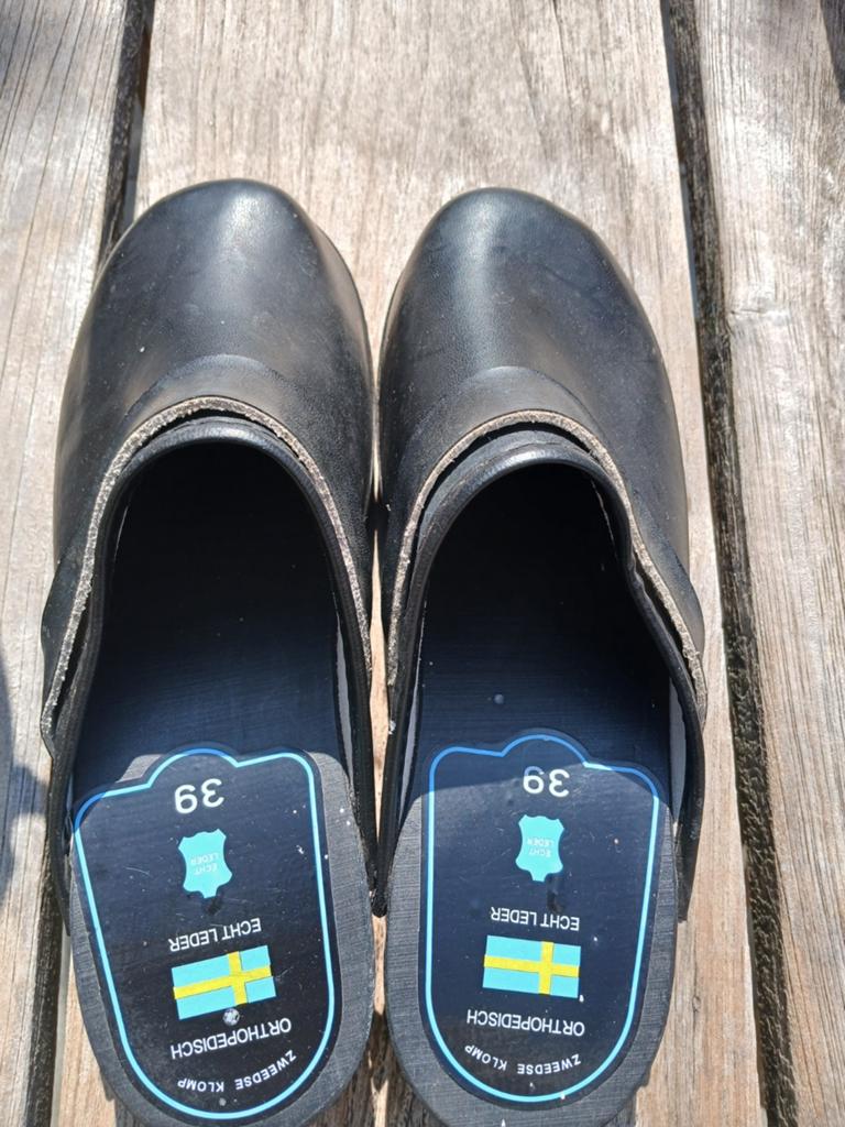 Zwarte Zweedse Klompen Nieuw - Orthopedisch - Maat 39, Ophalen of Verzenden, Nieuw, Zwart, Werkschoenen