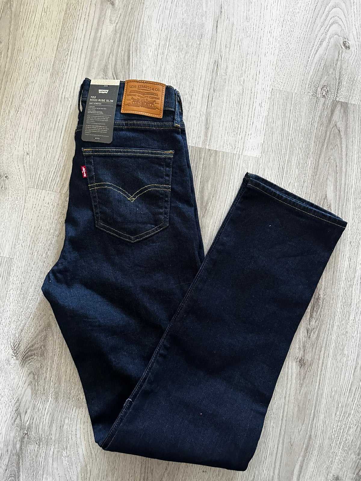 Levi’s 722 High Rise Slim Jeans 28x33, Ophalen of Verzenden, Nieuw, Blauw, W30 - W32 (confectie 38/40)