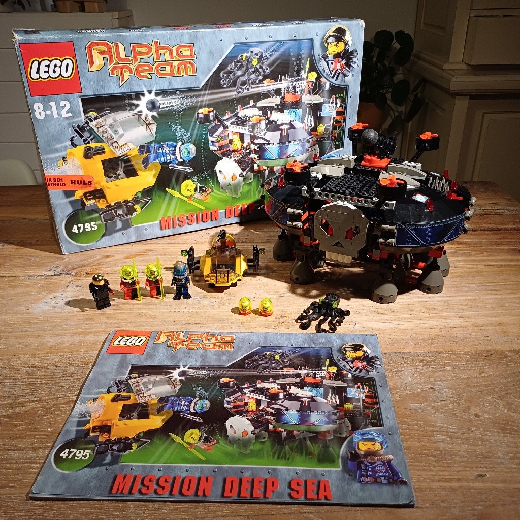 Lego 4795 Ogel Underwater Base and AT Sub, Ophalen of Verzenden, Zo goed als nieuw, Complete set