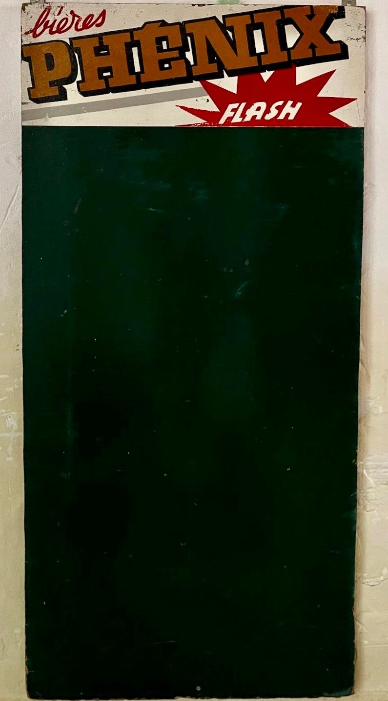 Vintage Bières Phenix Flash reclamebord, Antiek en Kunst, Ophalen