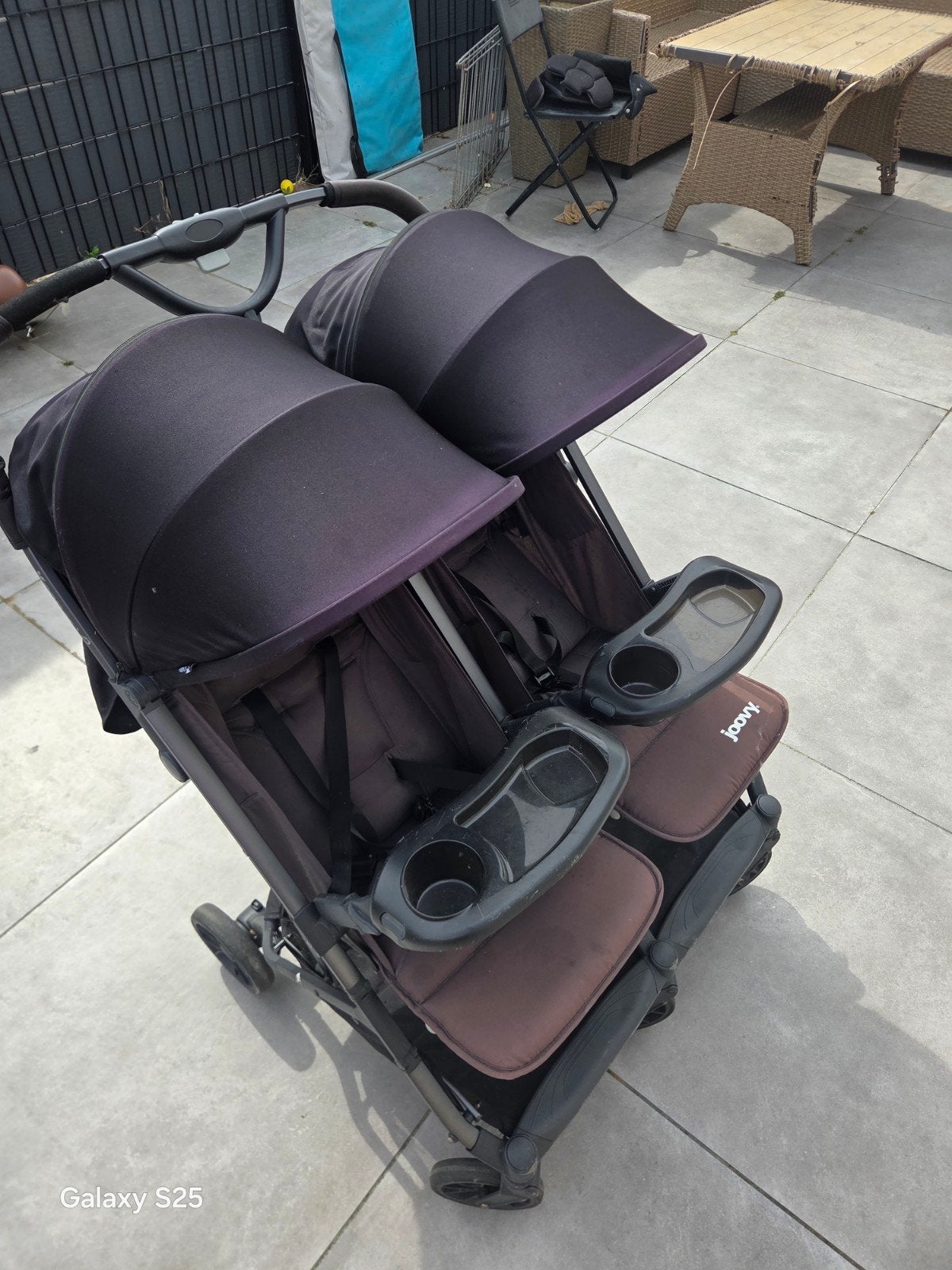 Joovy Caboose Ultralight Graphite Duowagen - Gebruikt, Gebruikt, Duowagen, Combiwagen, Ophalen