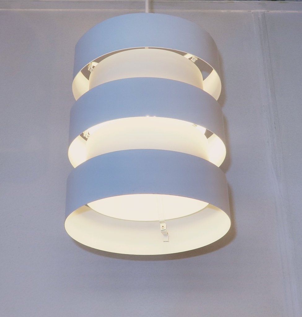 hanglamp Eiffel Hammerborg Fog & Mørup metaal wit 60s 70s, Gebruikt, Fog & Mørup, -, -