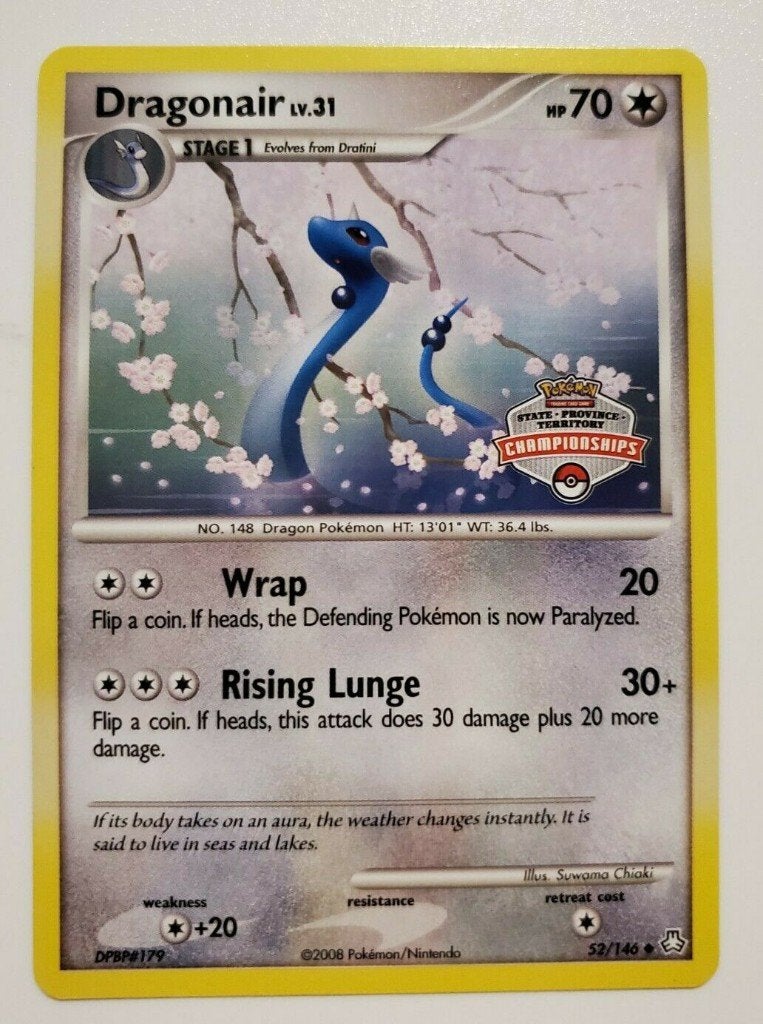 Pokemon promo dragonair state championships, Ophalen of Verzenden, Zo goed als nieuw, Losse kaart