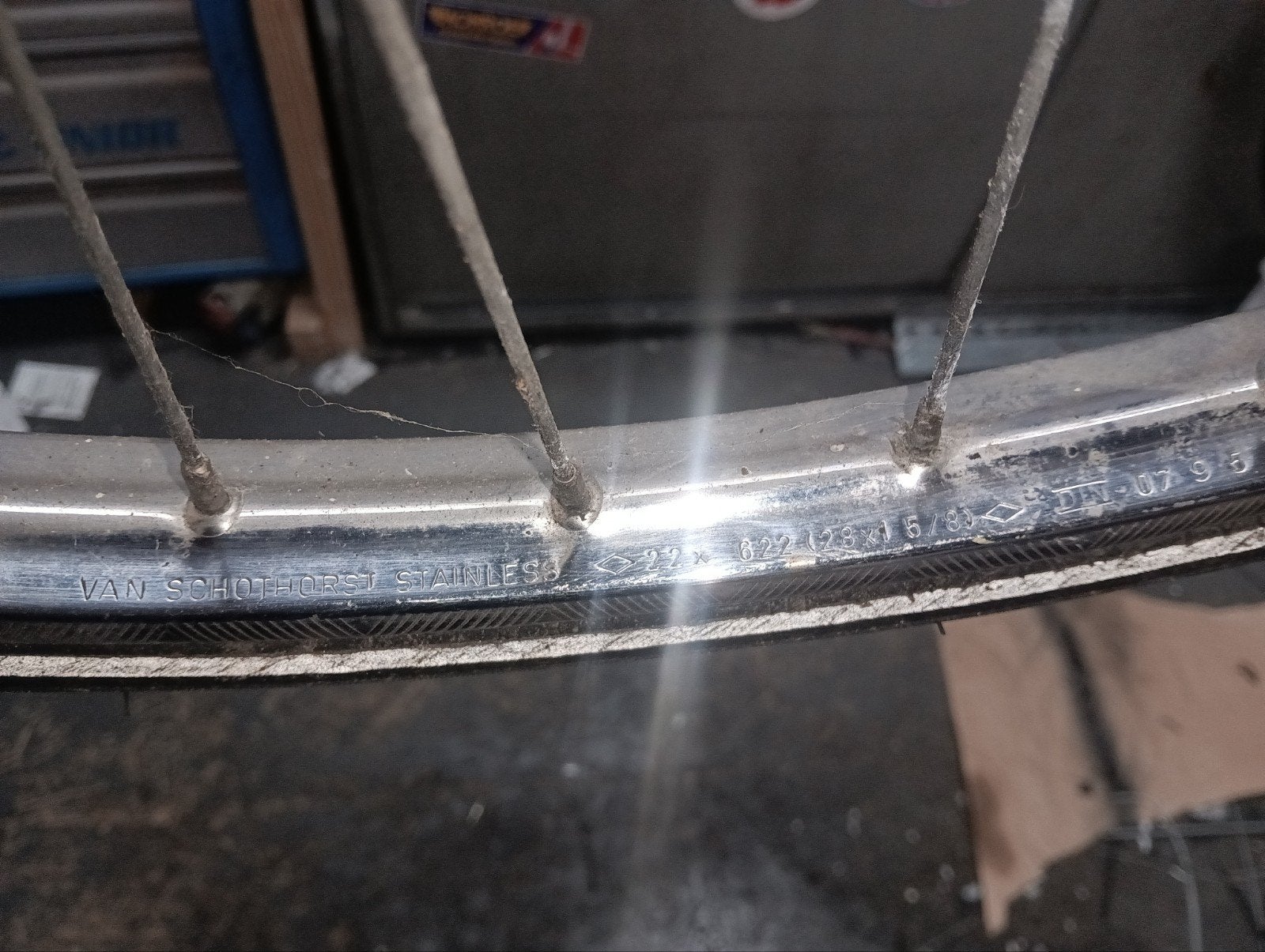 RVS Wielset met versnellingsnaaf en remtrommels, Fietsen en Brommers, Fietsonderdelen, Wiel, Oldtimerfiets, Gebruikt, Staal