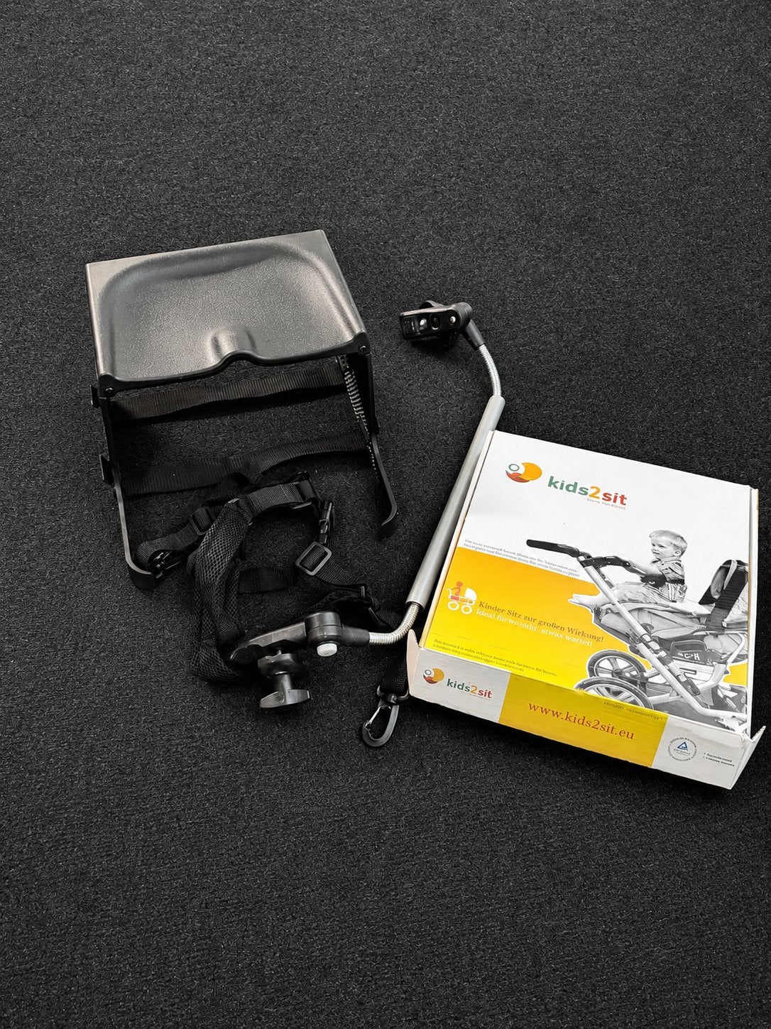 Kids2sit compleet set - Kinderzitje voor kinderwagen, Gebruikt, Duowagen, Ophalen of Verzenden, Kinderwagen
