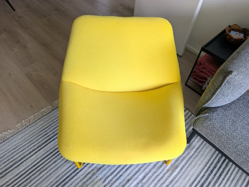 IKEA SOTENAS Fauteuil - Geel - Nieuw - Vintage, Huis en Inrichting, Ophalen, Vintage, Nieuw, 75 tot 100 cm