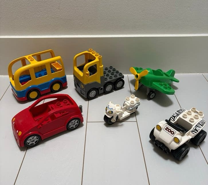 Duplo voertuigen set 4, Ophalen of Verzenden, Gebruikt, Overige merken