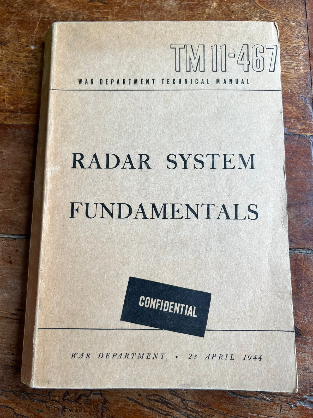 WO2 Amerikaans voorschrift radar systemen AA luchtdoel 1944, Amerika, Verzenden, Boek of Tijdschrift