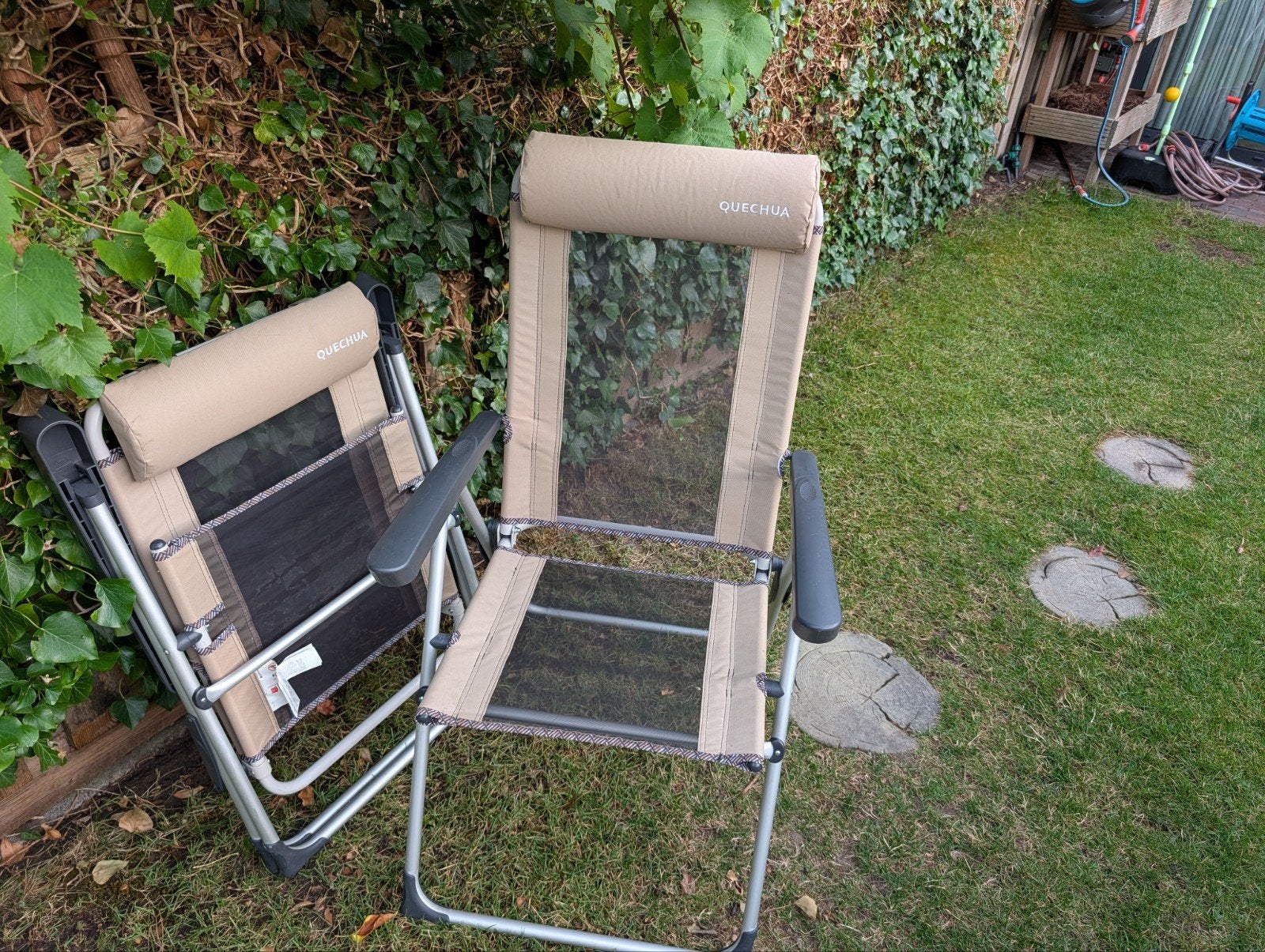 Decathlon Quechua Campingstoel - 4 standen verstelbaar, Caravans en Kamperen, Ophalen, Campingstoel