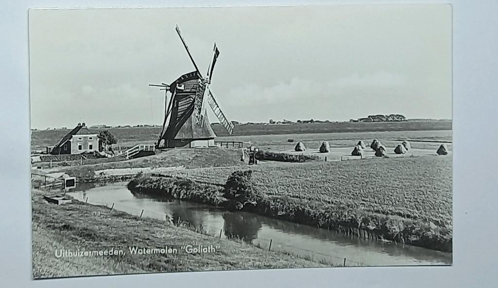 Uithuizermeeden  - Eemshaven ( Gr. ) Poldermolen Goliath, Verzenden, 1960 tot 1980, Ongelopen, Groningen