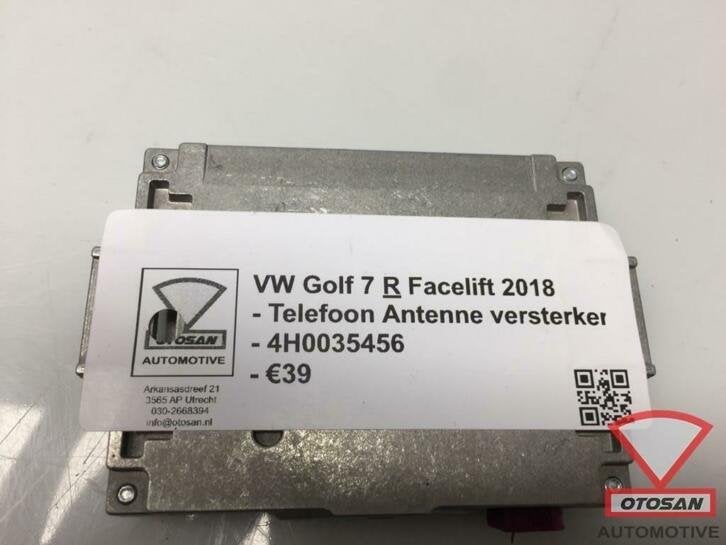 vw golf 7 r facelift antenne versterker telefoon 4h0035456, Gebruikt, Volkswagen, Volkswagen AG, Berliner Ring 2
38440  Wolfsburg, DE