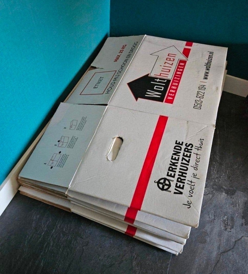 20 Verhuisdozen, 40 tot 60 cm, Opvouwbaar, 50 tot 75 cm, Ophalen of Verzenden