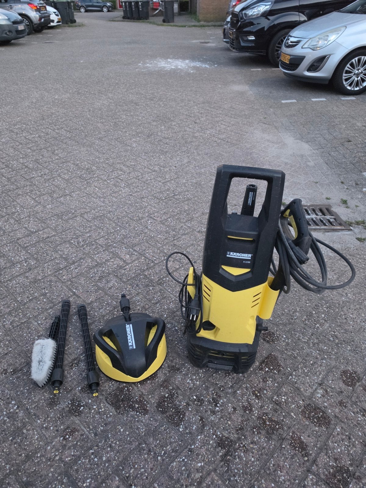 Kärcher K 3.150 Hogedrukreiniger met Terrasreiniger, Ophalen, Gebruikt, Elektrisch, Kärcher