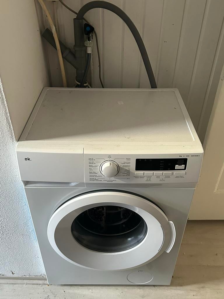 OK. OWM 8126 A Wasmachine 8kg 1400 toeren, Ophalen, 1200 tot 1600 toeren, Gebruikt, 8 tot 10 kg