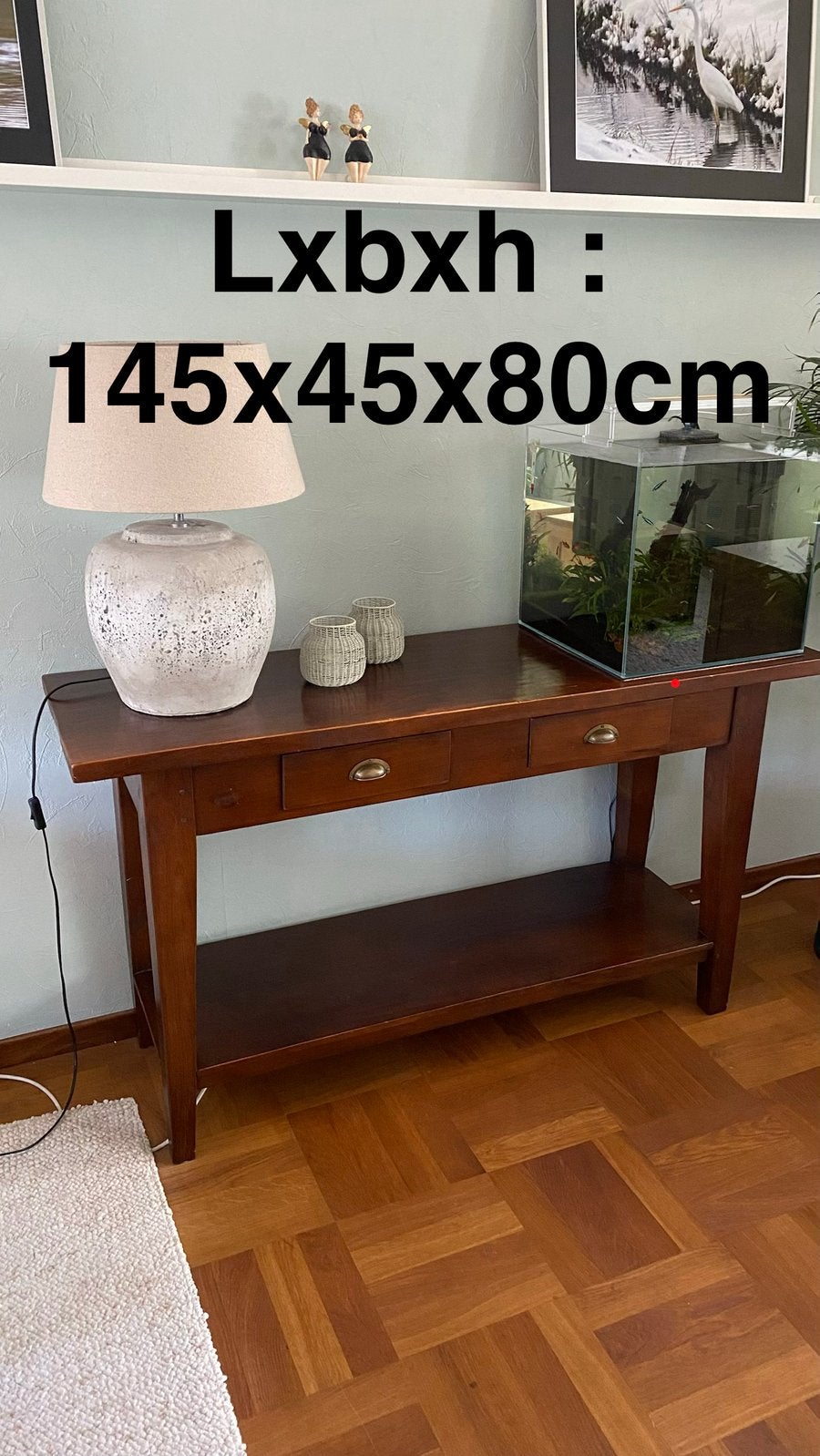 Teakhouten side table/ dressoir, Huis en Inrichting, Ophalen, Zo goed als nieuw, 25 tot 50 cm, Rechthoekig