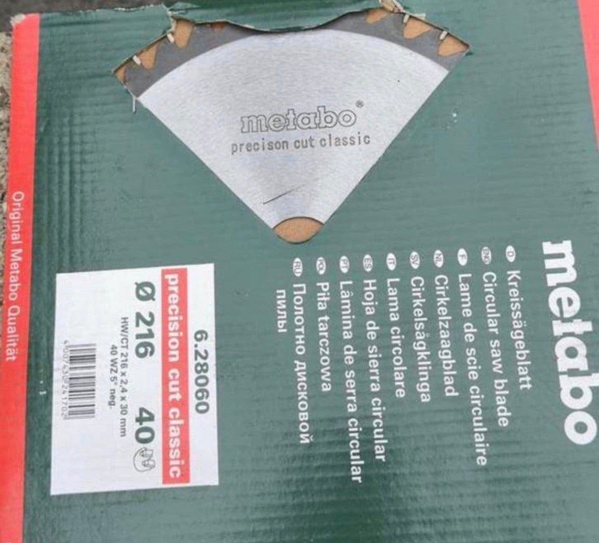 Metabo zaagblad, Ophalen, Zo goed als nieuw