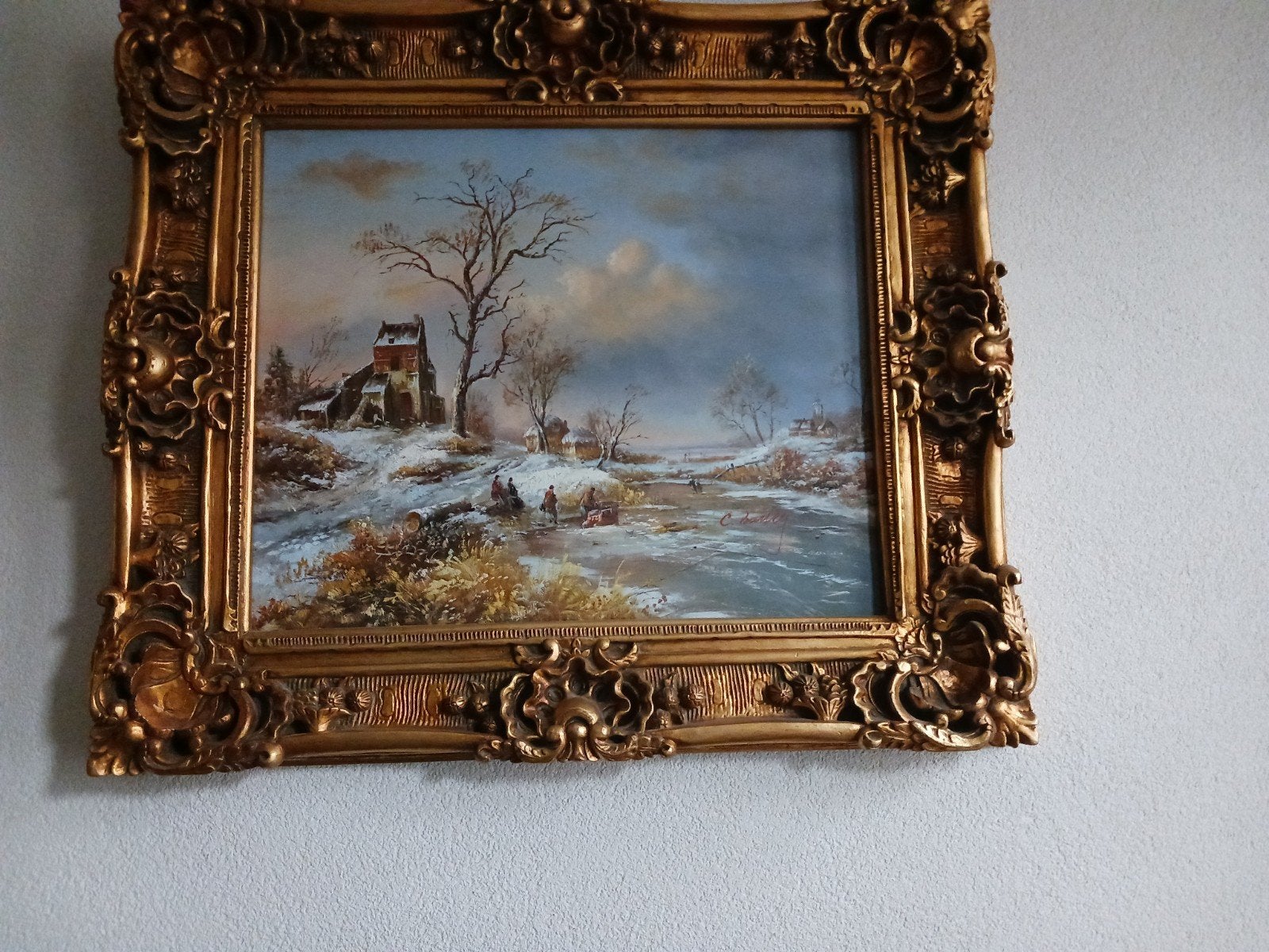 mooi  schilderij, met lijst., Ophalen of Verzenden