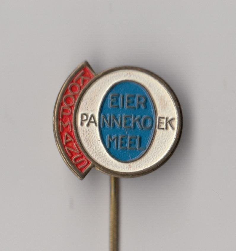 Koopmans Eier Pannekoek speldje, Gebruikt, Niet vindbaar, Niet vindbaar, Speldje of Pin