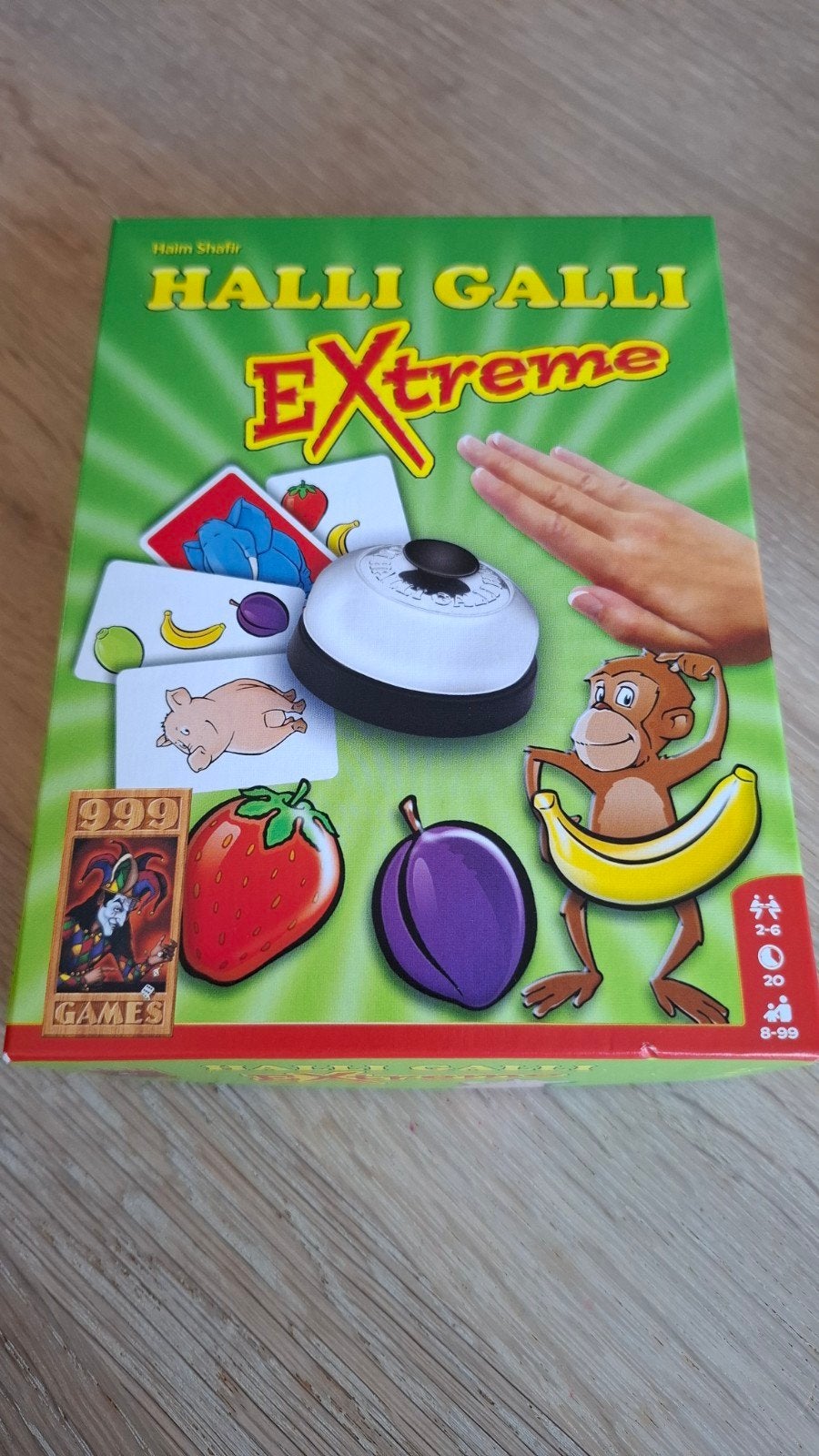 Halli Galli Extreme - Het snelle kaartspel met de bel!, Drie of vier spelers, Ophalen of Verzenden, Zo goed als nieuw, 999 Games