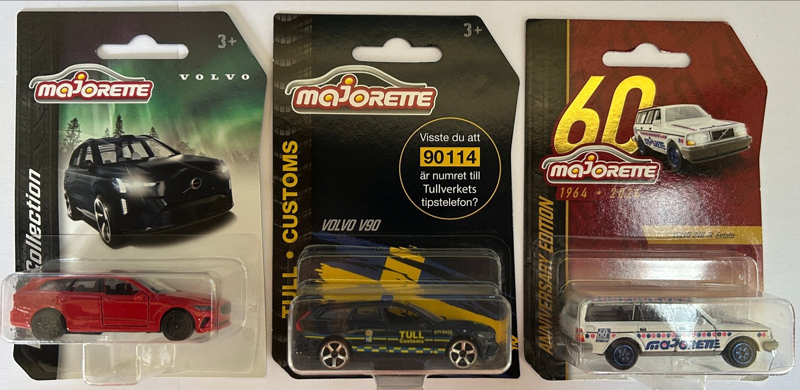 Majorette Volvo Modelauto's - Set van 3, Overige merken, 1:50 of kleiner, Auto, Nieuw