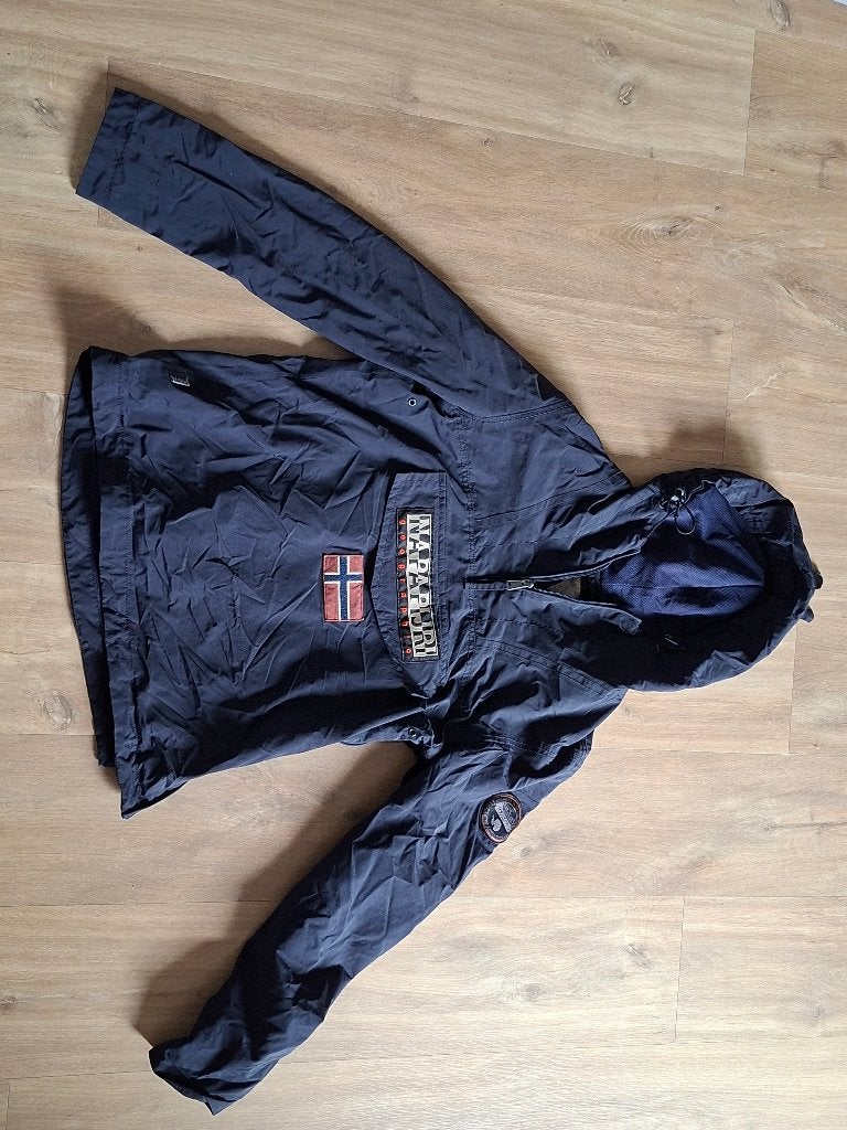 Napapijri zomerjas, Blauw, Ophalen of Verzenden, Napapijri, Gedragen