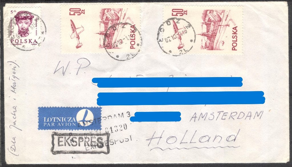 Polen - brief, Verzenden, Brief