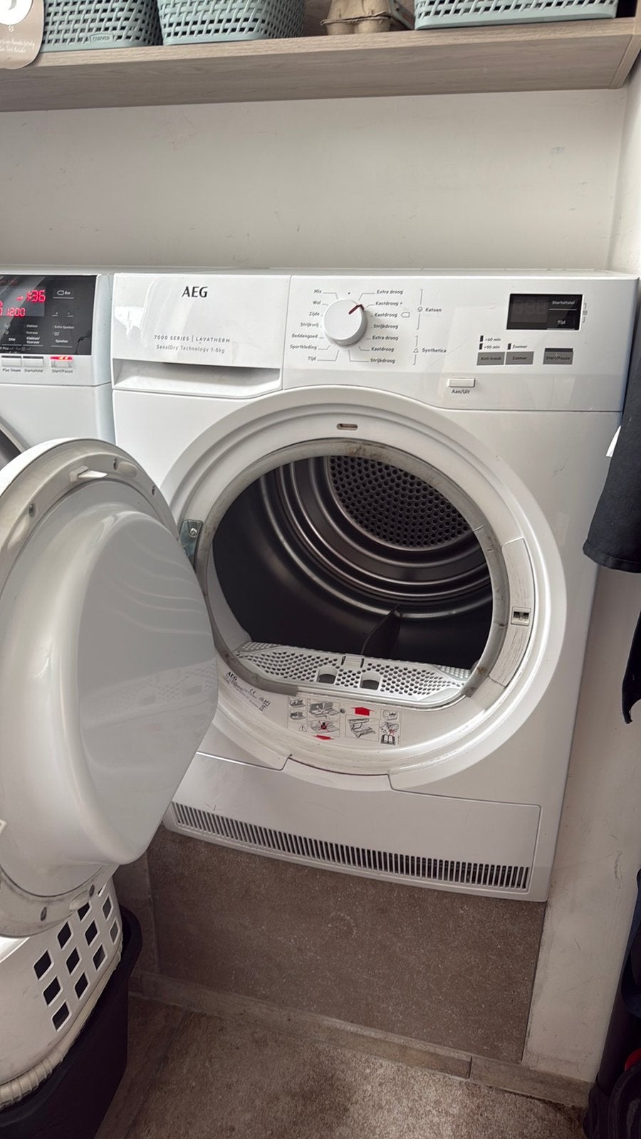 AEG 7000 Serie Wasmachine + Warmtepompdroger, Witgoed en Apparatuur, Gebruikt, 8 tot 10 kg, Ophalen of Verzenden, Voorlader
