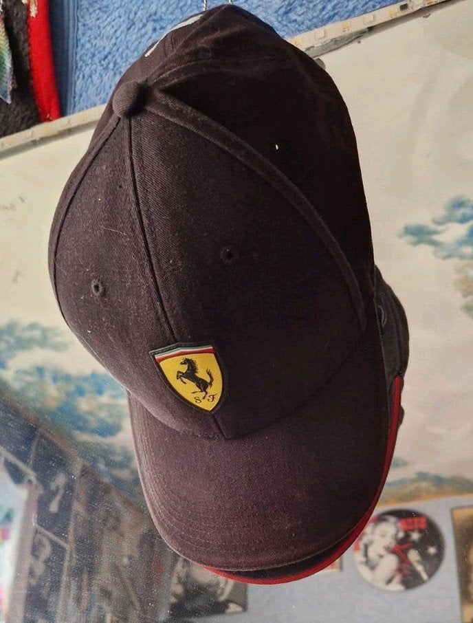 Zwarte Ferrari Puma pet - One Size, Puma, One size fits all, Ophalen of Verzenden, Pet