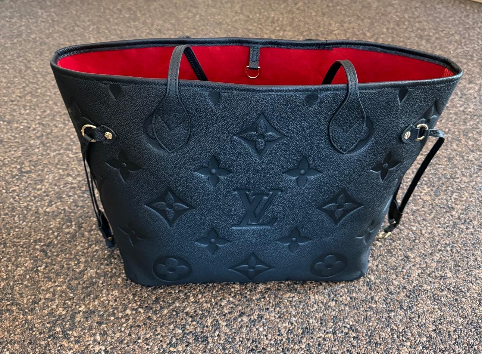 Nieuwe Louis Vuitton Neverfull Tas, Ophalen, Nieuw, Zwart, Shopper