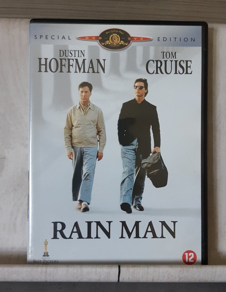 Rain Man (1988) Dustin Hoffman en Tom Cruise – Dvd, Cd's en Dvd's, Engels, Nederlands, Overige genres, Ophalen of Verzenden