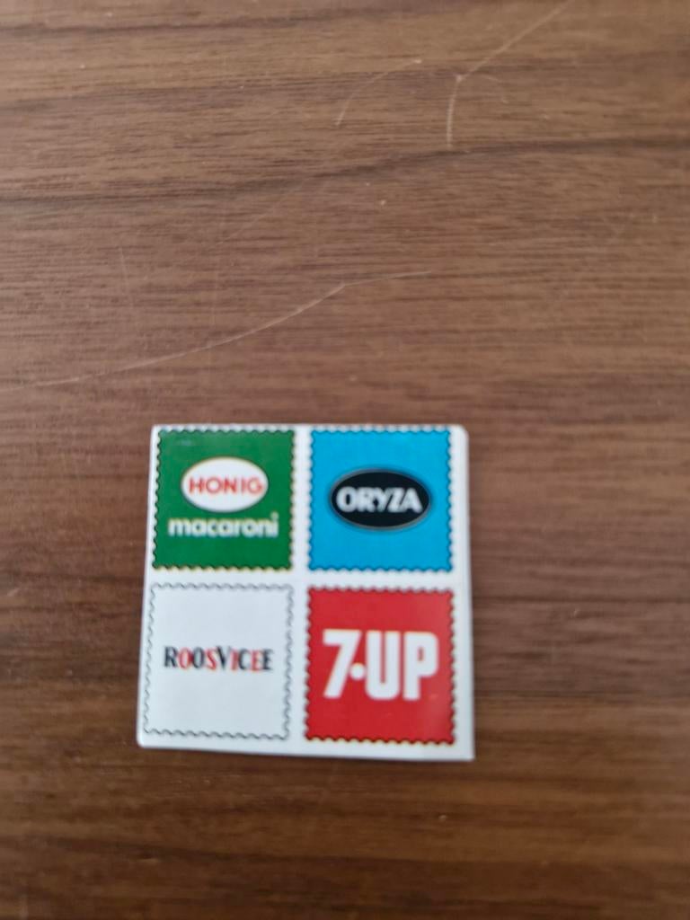 7283 Vintage Reclame Sticker Honig Oryza Roosvicee 7-UP, Ophalen of Verzenden, Reclamebord