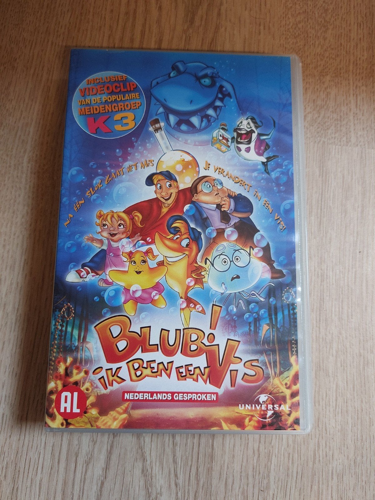 Blub ik ben een vis VHS videoband K3, Ophalen of Verzenden