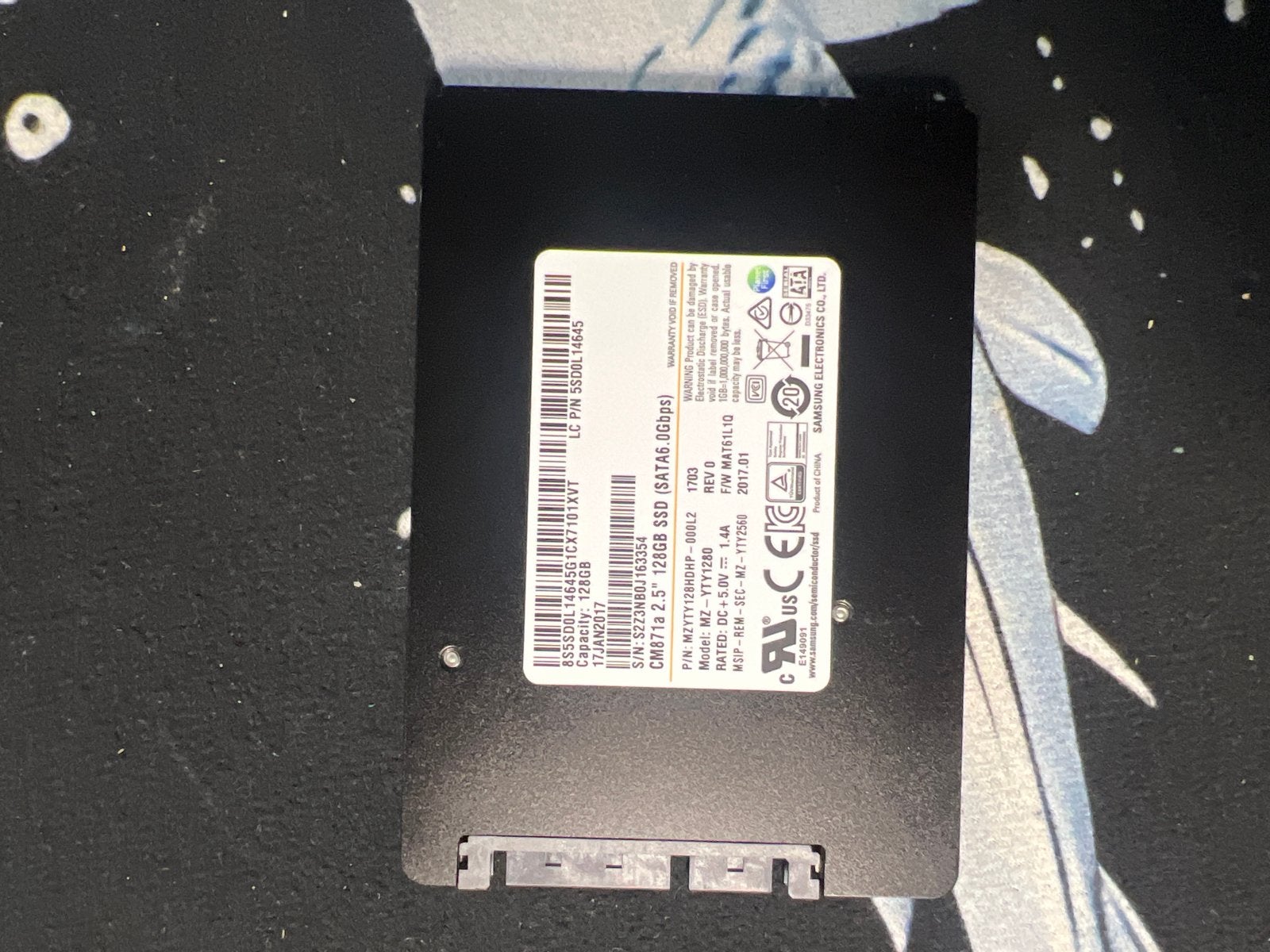 Samsung CM871a 128GB SSD SATA 6Gb/s, Computers en Software, Intern, Gebruikt, Server, Ophalen of Verzenden