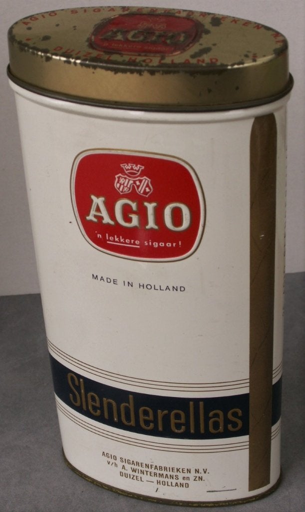 Vintage Ovaal blik Agio Slenderellas, Verzamelen, Ophalen of Verzenden, Zo goed als nieuw, Overige